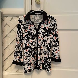 Anne Fontaine Floral Button-down Top